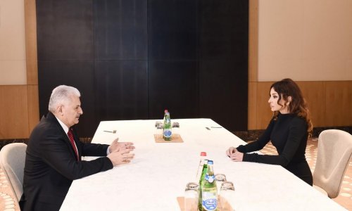 Mehriban Əliyeva Türkiyənin Baş naziri Binəli Yıldırım ilə görüşüb