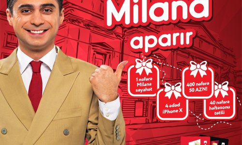 “Bütün taksitlər Milana aparır” lotereyasının birinci tirajı keçirildi
