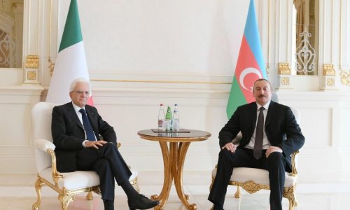 İlham Əliyev İtaliya prezidenti ilə görüşdü