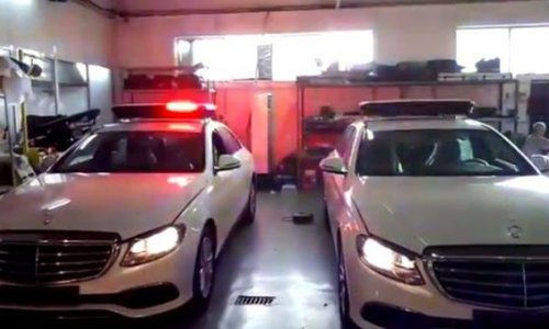 Yol polisi “Mercedes”ə keçir - VİDEO