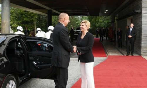 İlham Əliyev Xorvatiya prezidenti ilə görüşdü