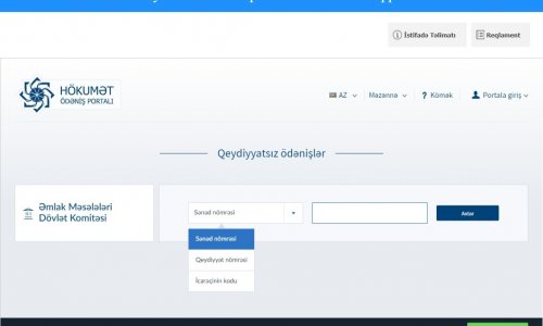 Azərbaycanda İLK: İcarə haqqını internetlə ödəmək mümkün oldu