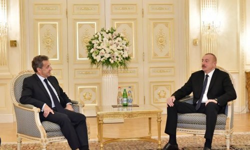 Ilham Aliyev receives former French president