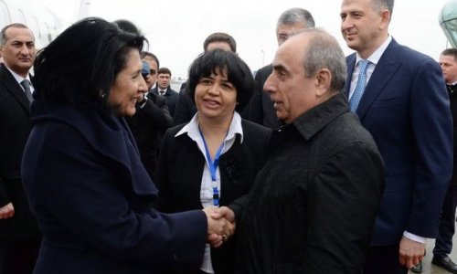 Gürcüstan prezidenti Bakıda