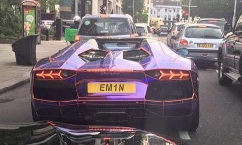 “EM1N”in bahalı “Lamborghini”si London küçələrində… (FOTOLAR)