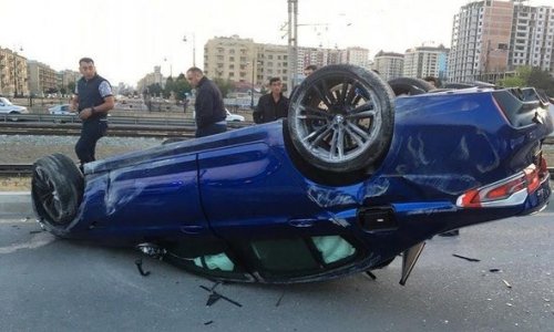 Bakıda 270 min manatlıq BMW aşdı - FOTO