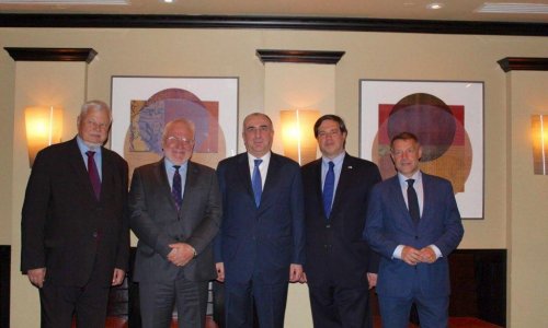 Elmar Mammadyarov and OSCE MG Co-Chairs start meeting in Washington