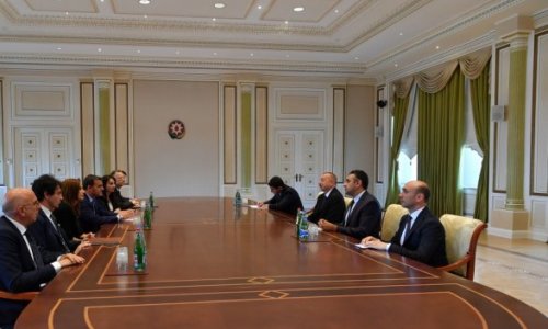 Делегация Италии на переговорах с Ильхамом Алиевым