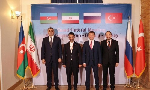 Tehran hosts high-rank quadrilateral meeting between Iran, Azerbaijan, Russia and Turkey (PHOTO)