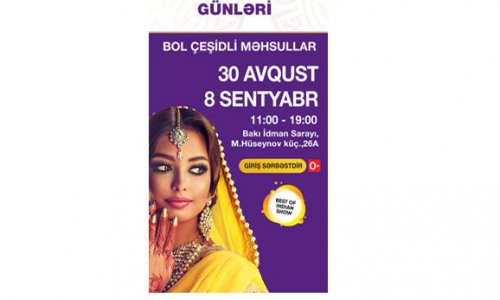 Best of India - Biggest exclusive Indian product trade show to be held in Baku