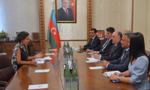 Azerbaijani FM meets French envoy upon completion of her diplomatic term