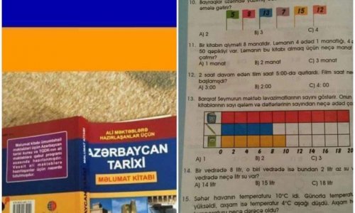 Dərsliklərimizdə Ermənistan bayrağı - Deputat açıqladı - FOTO