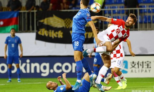 Azerbaijan national team draws Croatia
