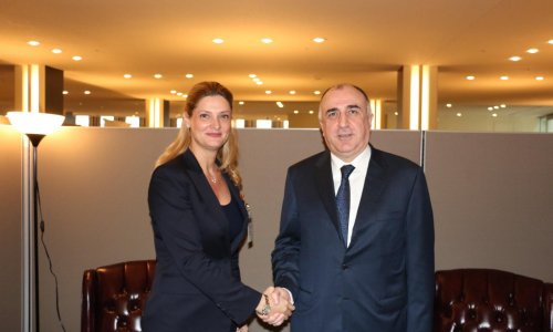 Azerbaijani FM meets with Minister of Foreign Affairs of Romania (Photo)