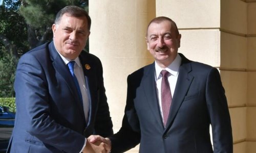 İlham Əliyev Milorad Dodik ilə görüşdü