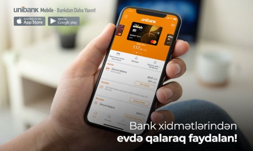 Evdə qalaraq Unibankın hansı xidmətlərindən istifadə etmək olar?