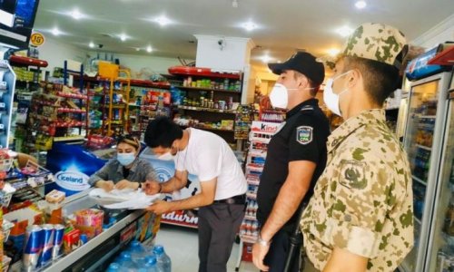 Bakıda marketlərdə polis postları yaradıldı -FOTOLAR