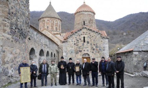 Udinlər Xudavənq monastırında  ibadət etdilər - FOTO