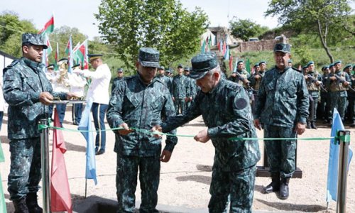 Ermənistanla sərhəddə daha bir hərbi hissə fəaliyyətə başladı - Fotolar