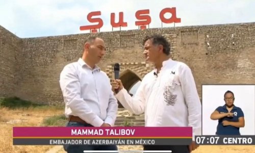 Reportage about Shusha aired on Mexican television