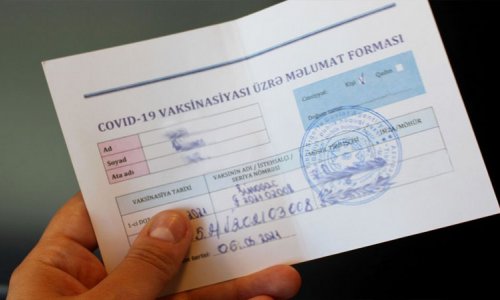 Əks-göstəriş sertifikatları ilə vaksin pasportu eynihüquqludur