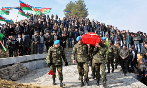Funeral held in Baku for helicopter crash victims