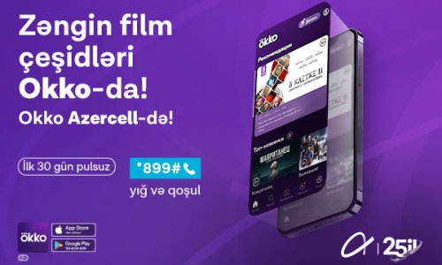 Enjoy Okko online cinema with Azercell on your smartphones!