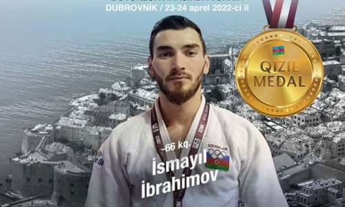 Cüdoçularımız Avropa kuboku yarışında 2 qızıl 1 bürünc medal qazandı