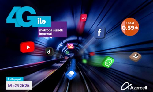 Azercell’s high-speed mobile internet now even more beneficial in Baku Metro!