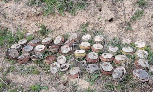 Over 2,440 mines found in liberated territories last month