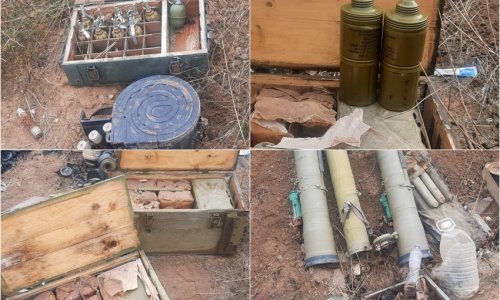 Ammunitions left by Armenians found in Jabrayil