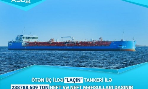 Azerbaijan's first national tanker transports 239,000 tons of oil and oil products