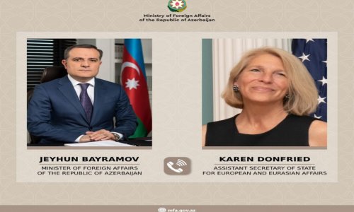 Azerbaijani FM, US Assistant Secretary of State discuss peace process between Azerbaijan and Armenia