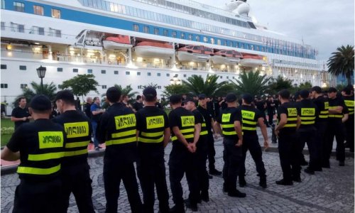 9 detained in Batumi amid protests against arrival of cruise ship with Russian tourists