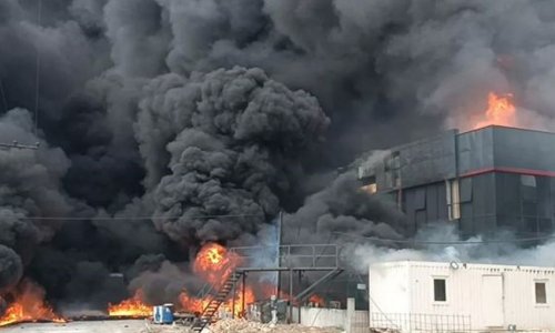 Strong fire breaks out in port of Novorossiysk