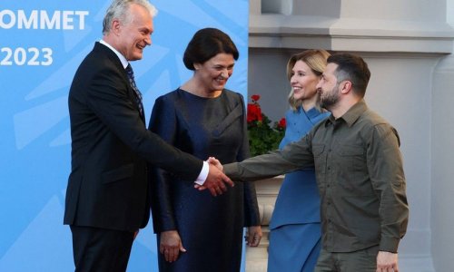 President of Lithuania arrives in Ukraine