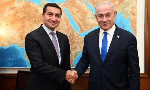 Netanyahu və Hikmət Hacıyev arasında görüş baş tutub