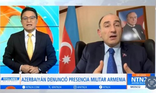 Колумбийский телеканал подготовил сюжет об антитеррористических мерах азербайджанской армии в Карабахе