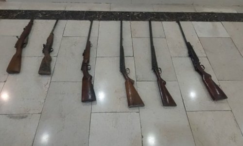 Жители Газахского района передали полиции незаконно хранившееся оружие