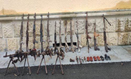 Оружие и боеприпасы нашли в Физули