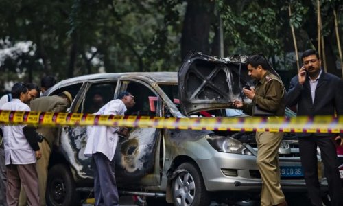 Blast near Israel embassy in Delhi, 2 suspects caught on CCTV