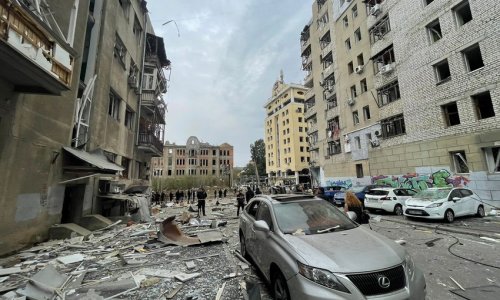 Missile attack hits hotel in eastern Ukraine where Anadolu journalists were staying