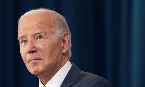 Biden calls Trump 'front runner' of opposition