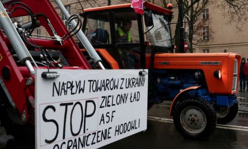 Polish farmers throw eggs at EC office in Wroclaw