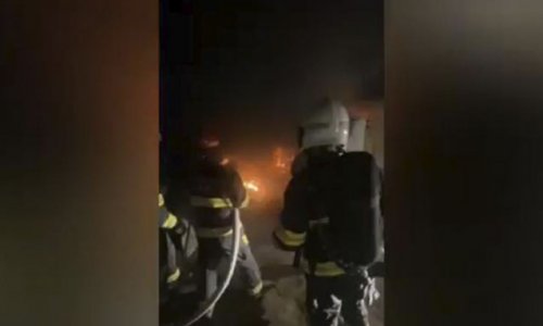 В Гяндже произошел пожар