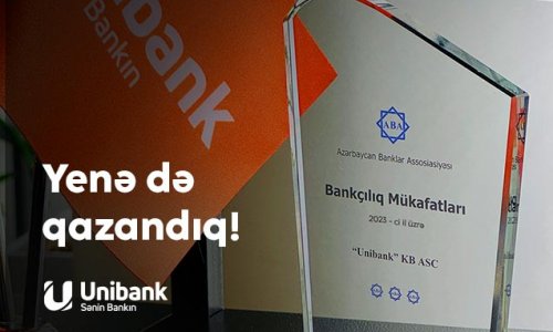 Unibank müxtəlif nominasiyalar üzrə mükafat alıb