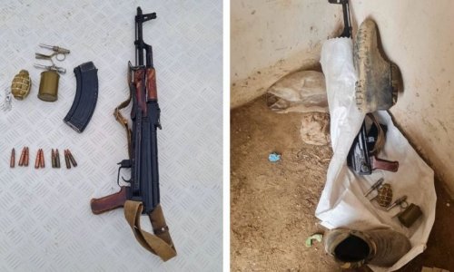 В Хазарском районе обнаружены оружие и боеприпасы