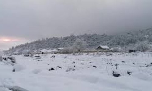 Высота снежного покрова в Загатале превысила 40 см