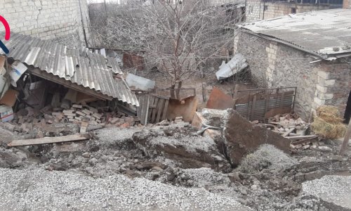 Gəncədə yağış suları ciddi fəsadlara yol açıb