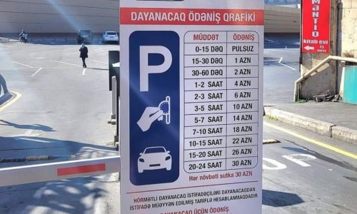 Шокирующие тарифы на парковку перед входом в Бакинский ж/д вокзал